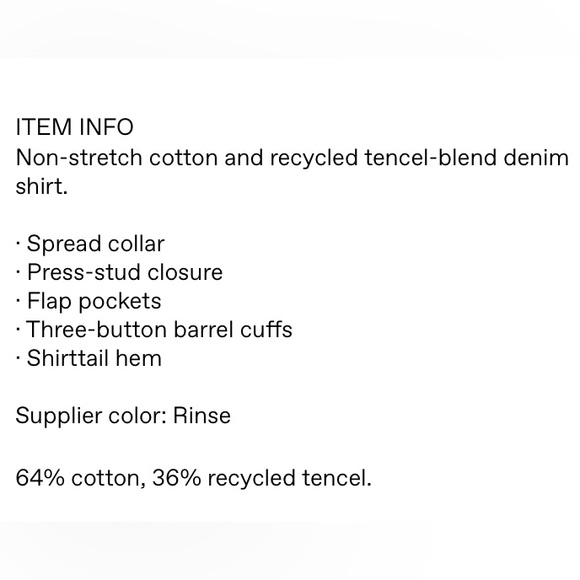 Rag & Bone Navy Wyatt Denim Shirt - ICONS Collection - Picture 4 of 10